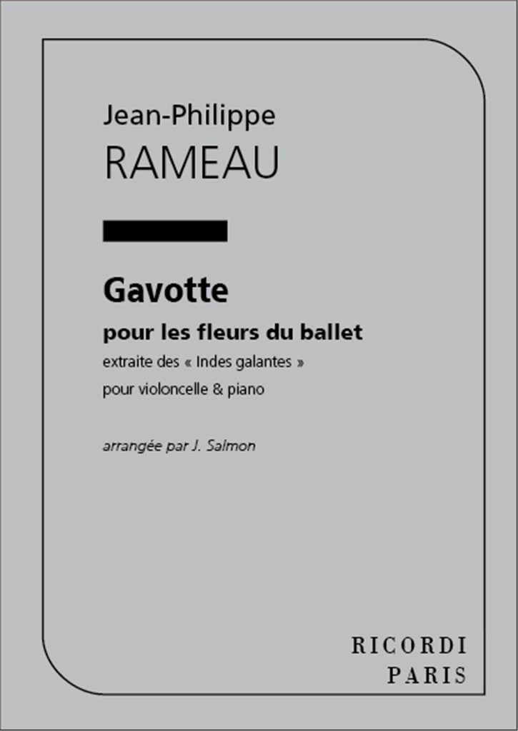 Gavotte Violoncelle Et Piano (Salmon